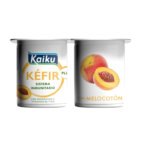KEFIR CON MELOCOTON 4X125GR