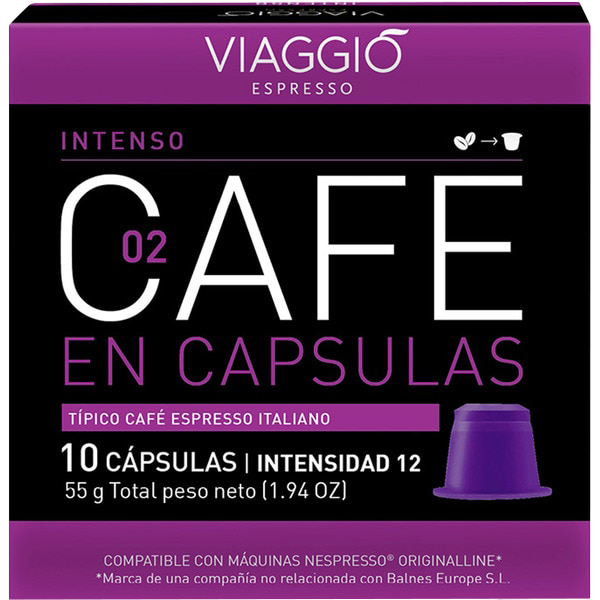 CAFE INTENSO CAPSULAS 10UDS 55GR