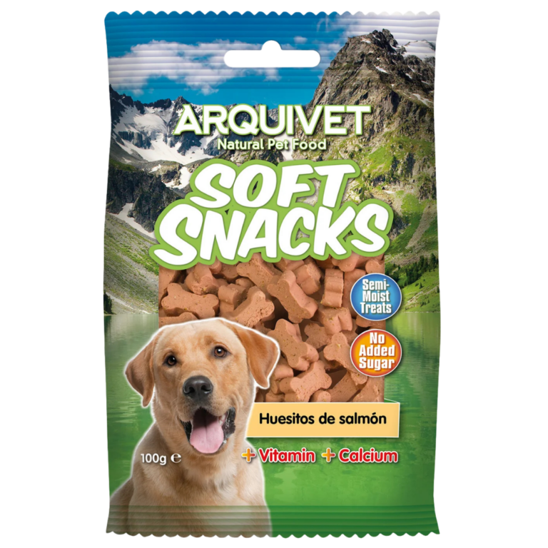 SOFT SNACKS HUESITO POLLO/SALMÓN 100G