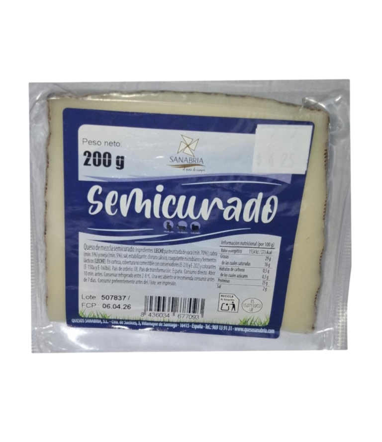 QUESERIA SANABRIA PVP APROX MEZCLA SEMI