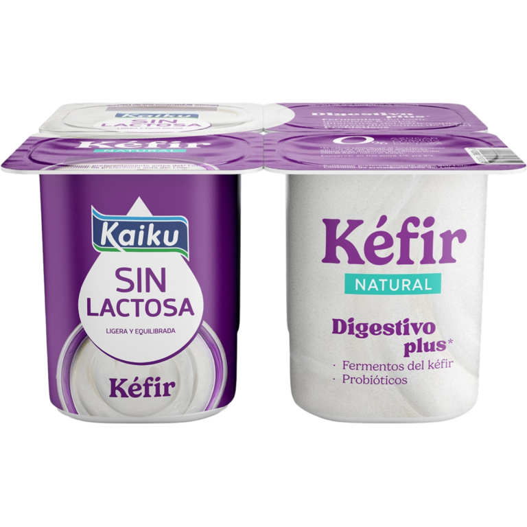 KEFIR NATURAL SIN LACTOSA PACK 4X1