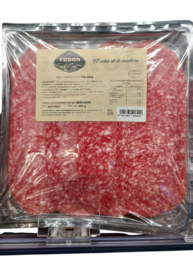 SALCHICHON EXTRA LONCHAS 480GR