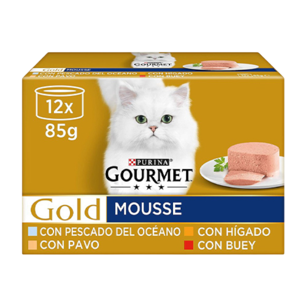 GOURMET GOLD MOUSSE SURTIDO 12X85