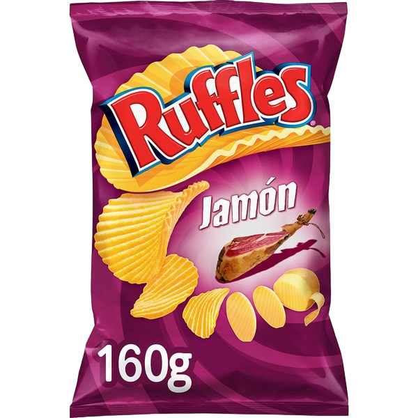 PATATAS FRITAS ONDUL JAMON 150G