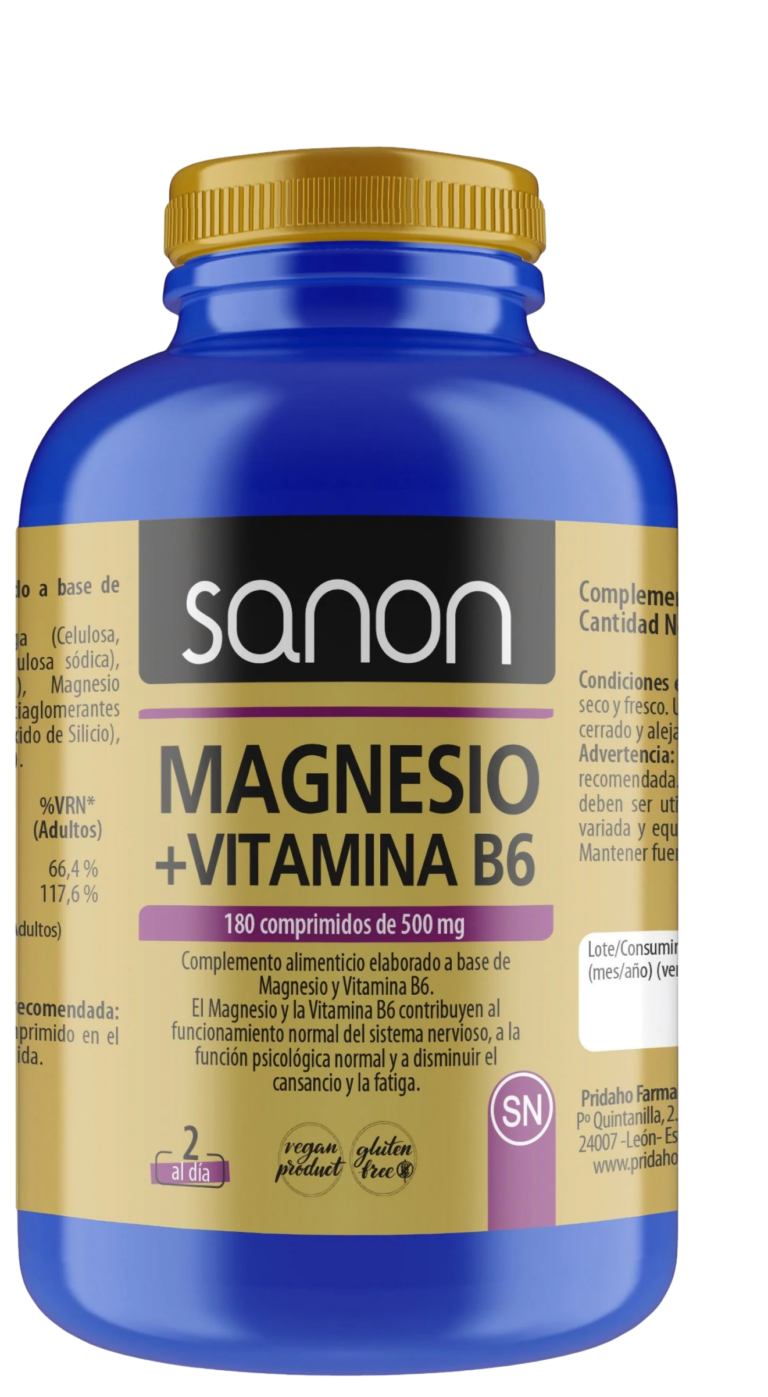 MAGNESIO + VITAMINA B6 180C 90G
