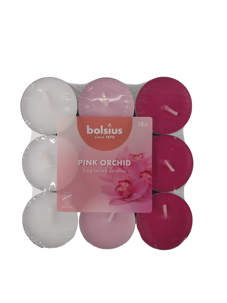 VELAS MINI ORQUIDEA ROSA 18U