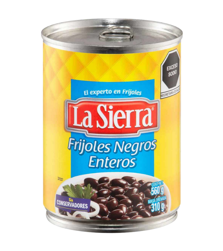 FRIJOLES NEGROS ENTEROS LATA 5