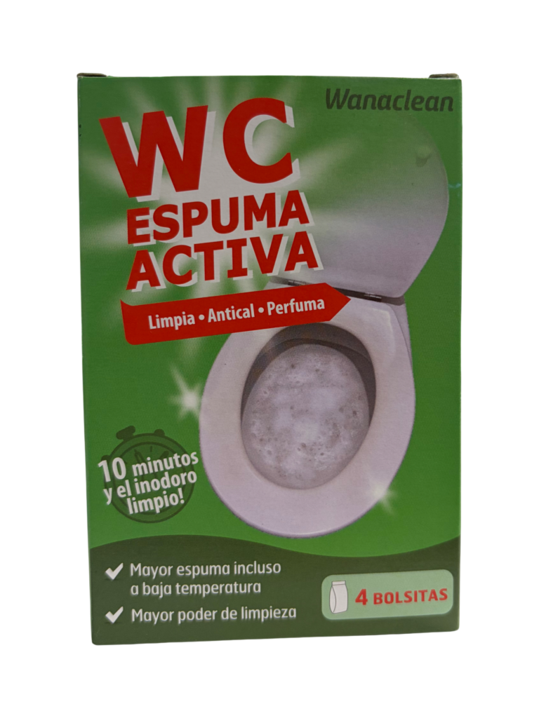LIMPIADOR WC ESPUMA ACTIVA 4UD
