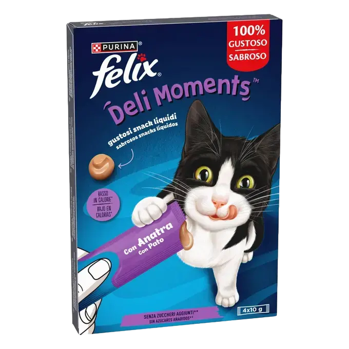DELIMOMENTS SNACK PATO/SALMON 4X10