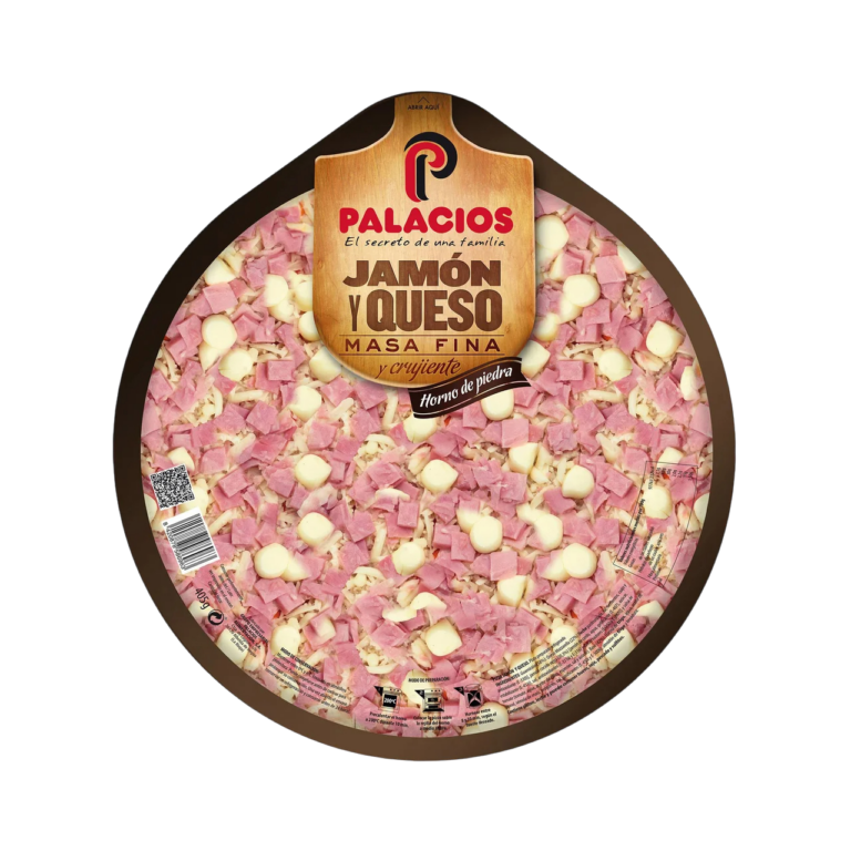 PIZZA MASA FINA JAMON Y QUESO 4