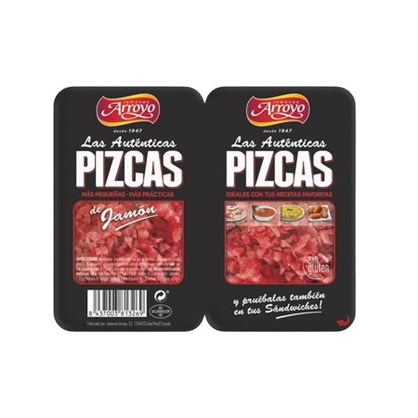 PIZCAS JAMON CURADO 2X40GR