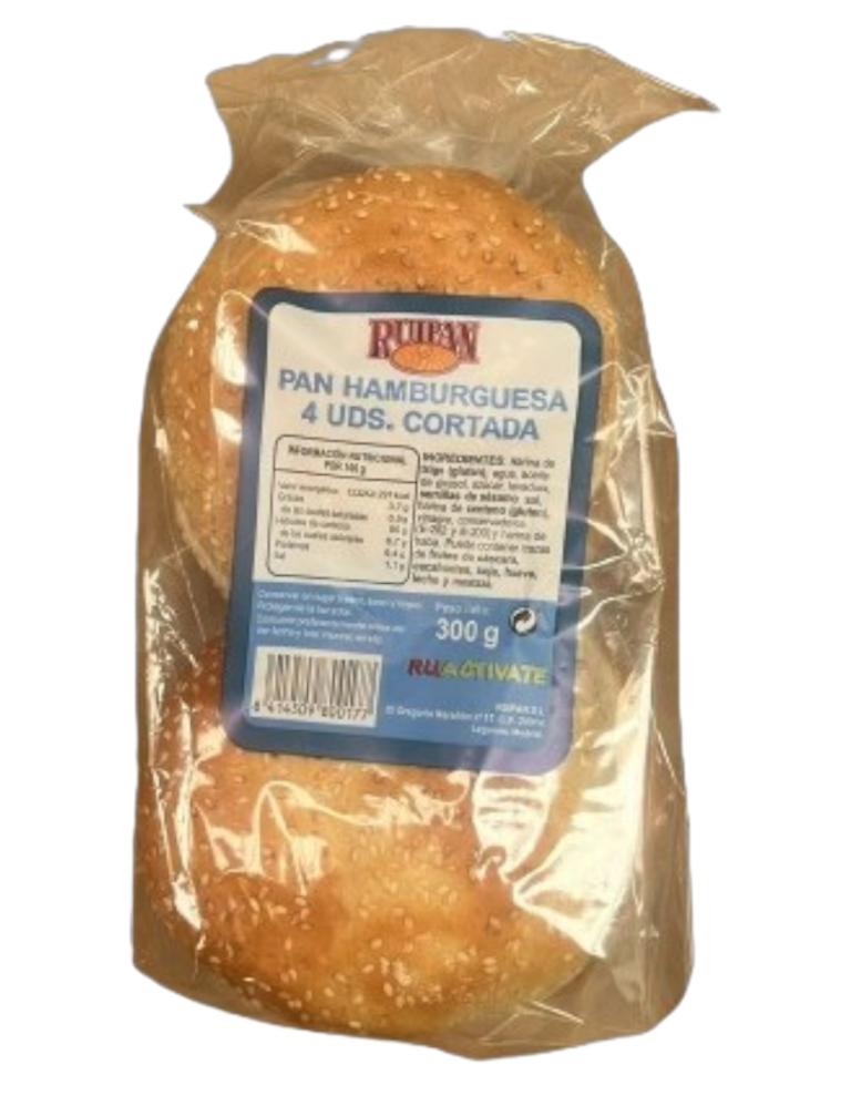 PAN HAMBURGUESA 4 UDS 300 GRS
