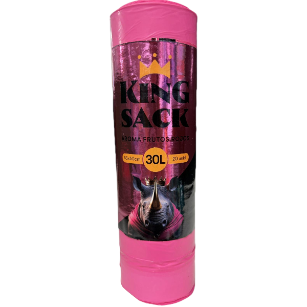 BOLSA BASURA FUCSIA 30L 20UD