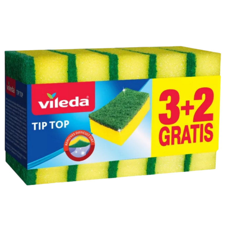 ESTROPAJO TIP TOP MULTIUSOS 3+2 U
