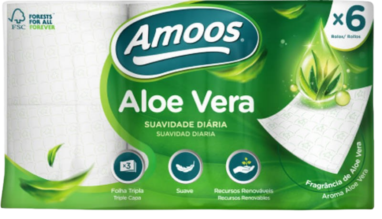 PAPEL HIGIÉNICO ALOE VERA 3C 6R