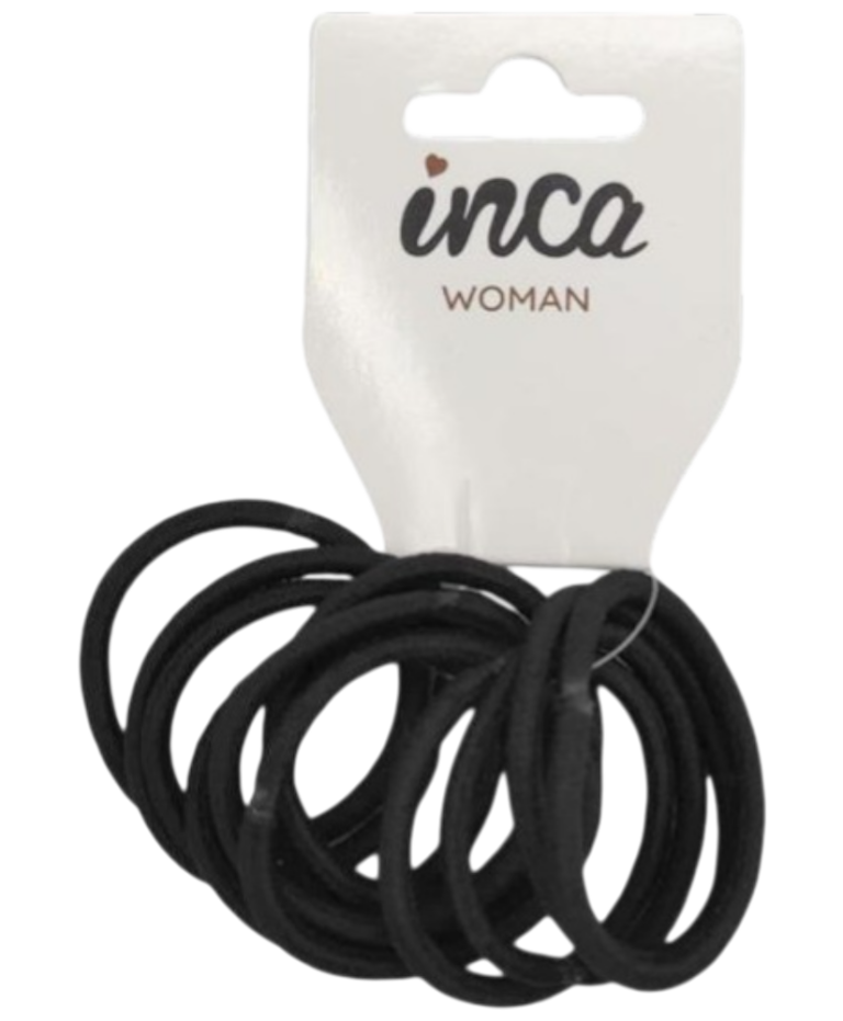 PACK 12 GOMAS DE PELO NEGRAS