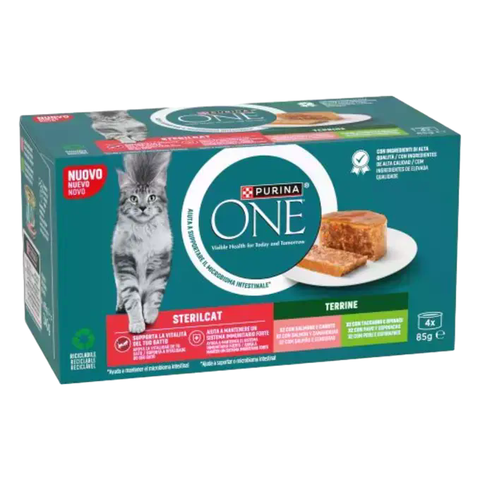 STERILCAT SALMON PAVO 4X85G