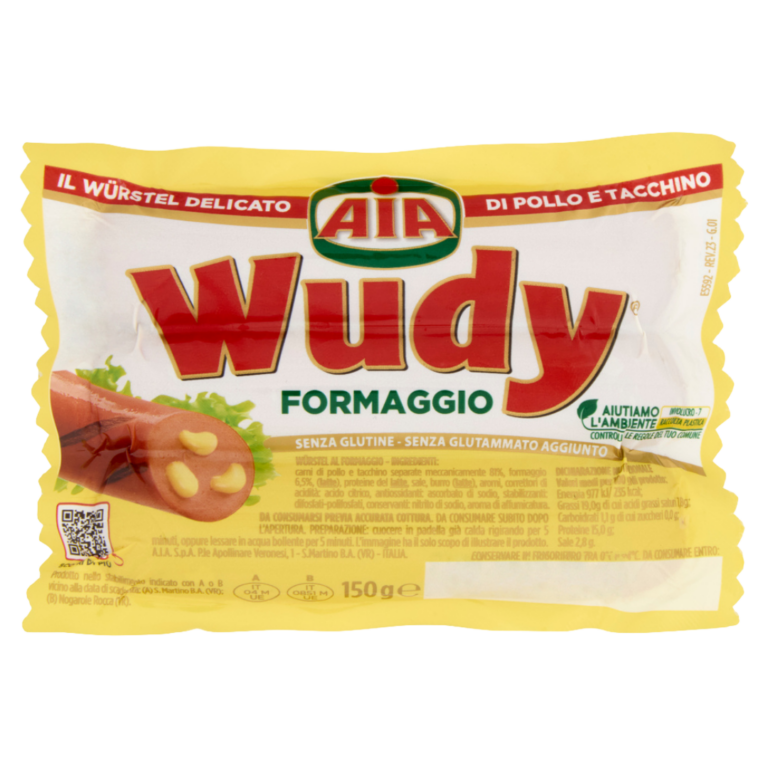 WUDY SALCHICHA AVE CON QUESO 150 GRS