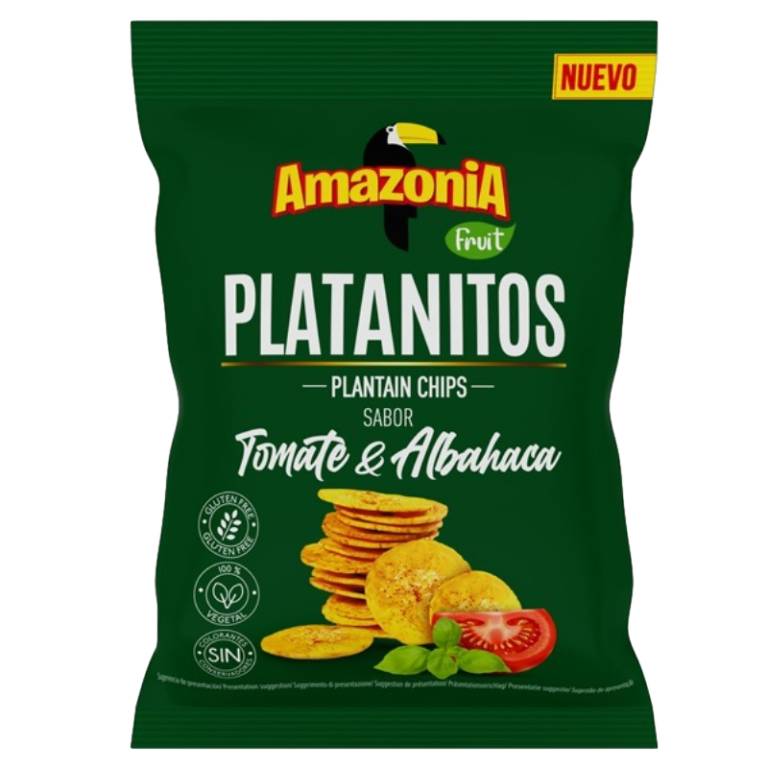 PLATANITOS TOMATE ALBAHACA 75G
