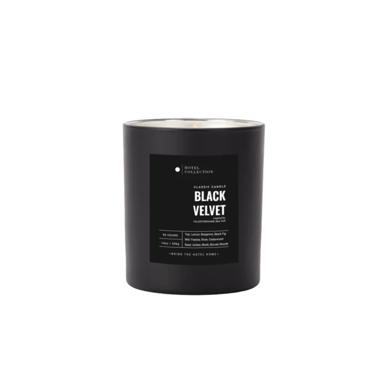 BLACK/VELVET SCENTED CANDL
