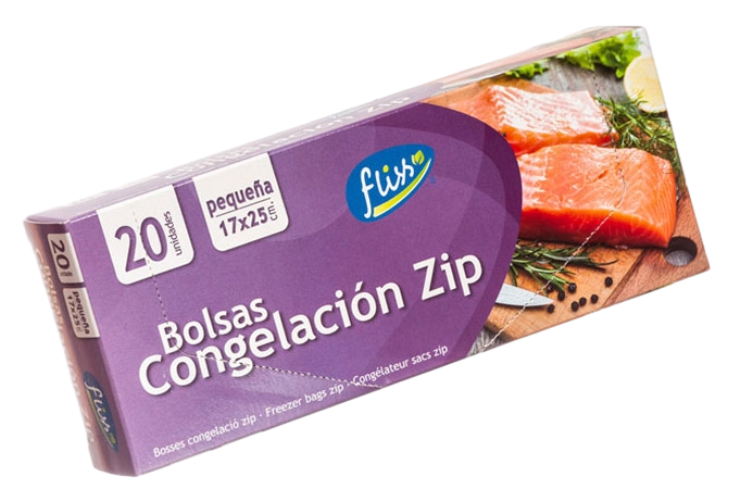 BOLSA CONG CIERRE ZIP 17X25CM 20UD