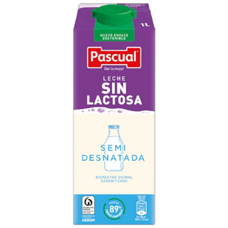 LECHE SEMI S/LACTOSA BRICK 1 LIT