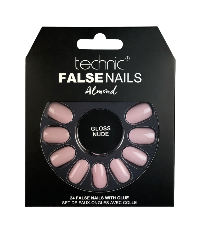 UÑAS POSTIZAS ALMENDRA GLOSS NUDE