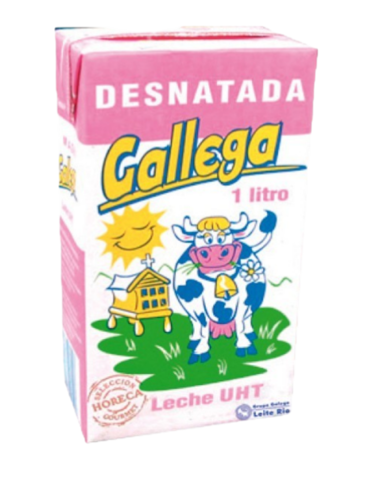 LECHE GALLEGA DESNATADA 1L