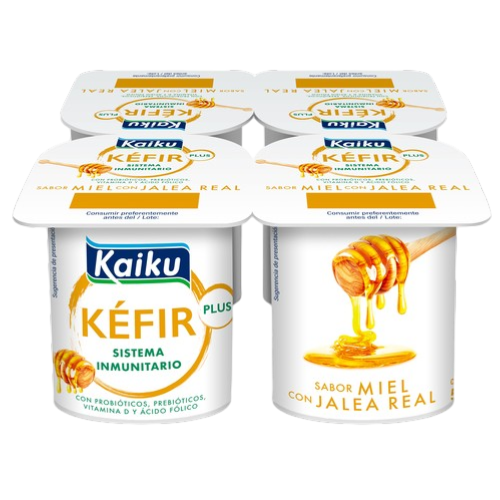 KEFIR CON JALEA REAL-MIEL  4X125G