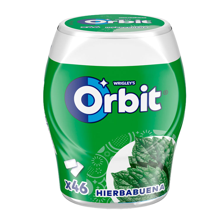 HIERBABUENA CHICLE BOTE 46U 64G