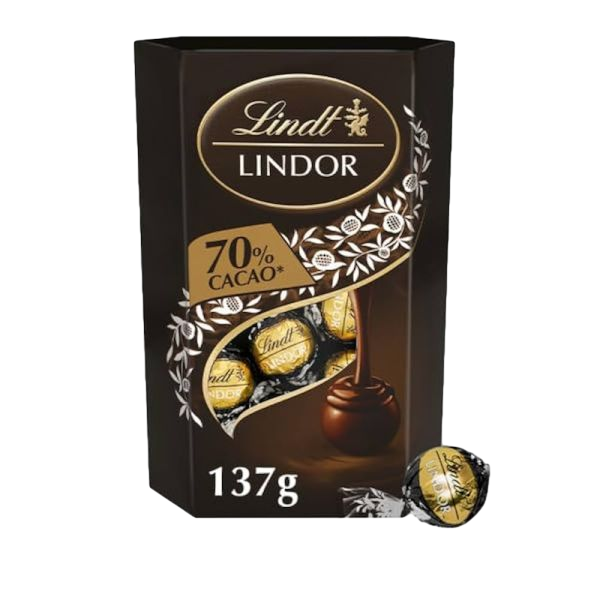 LINDOR CORNET CHOCO NEGRO 137G