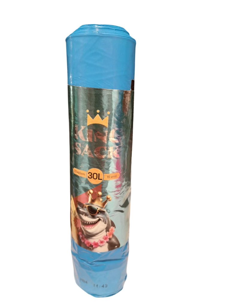 BOLSA BASURA AZUL 30L 15UDS